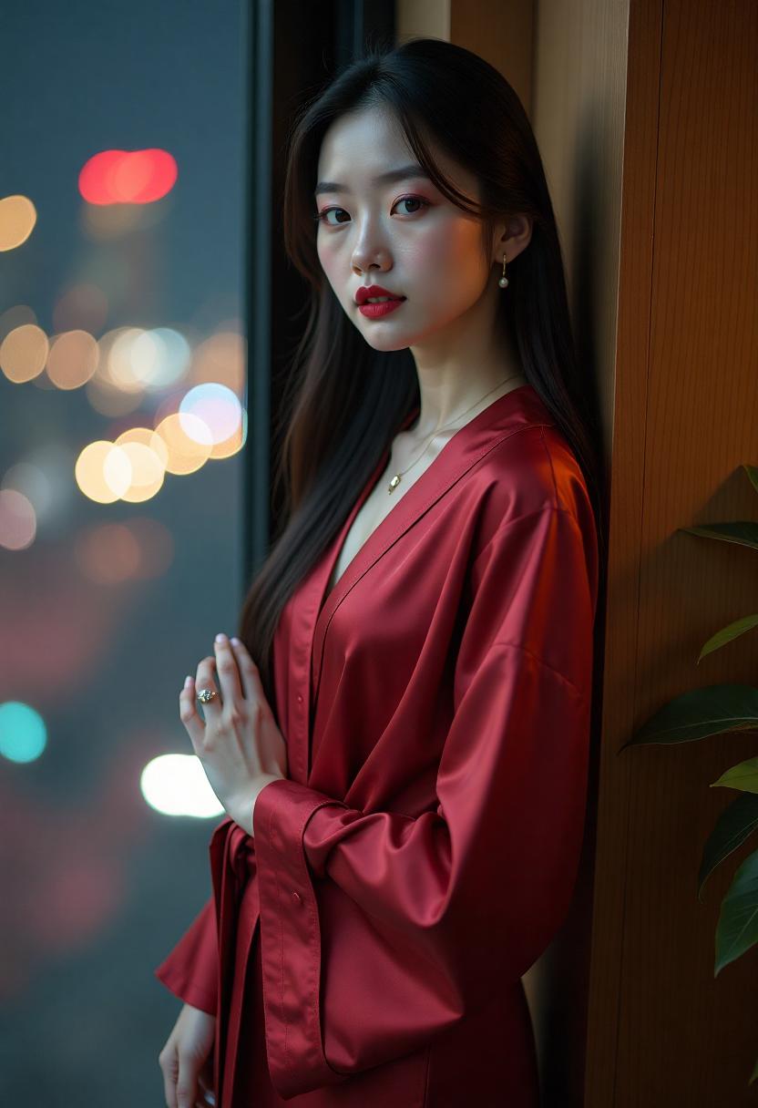 她很漂亮